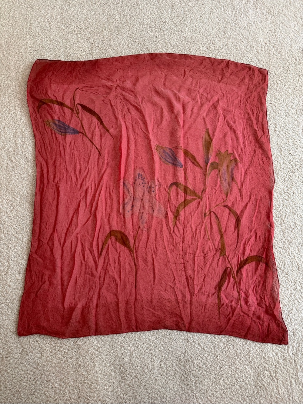 Echo silk scarf